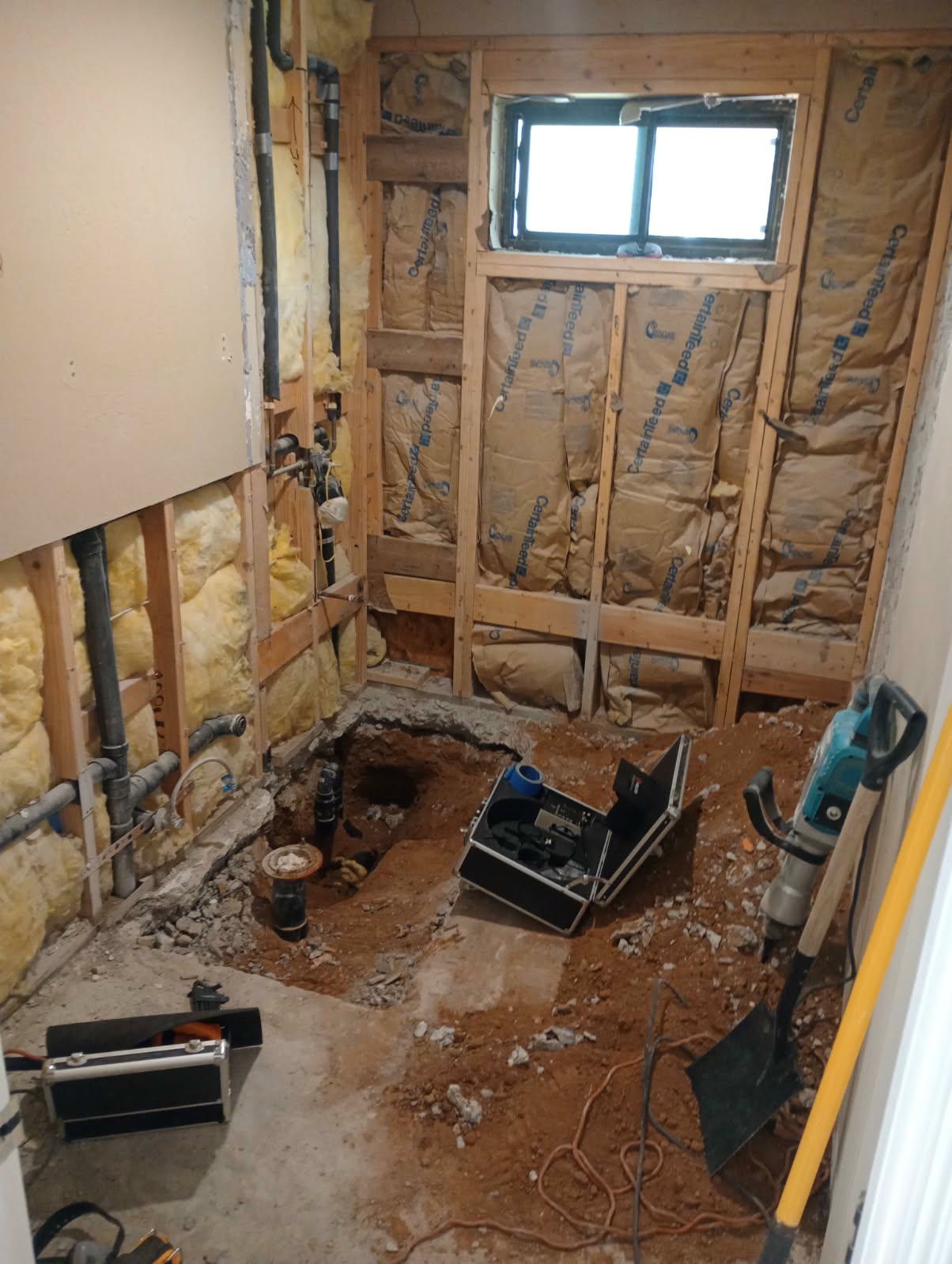 Bathroom demo and rough-in