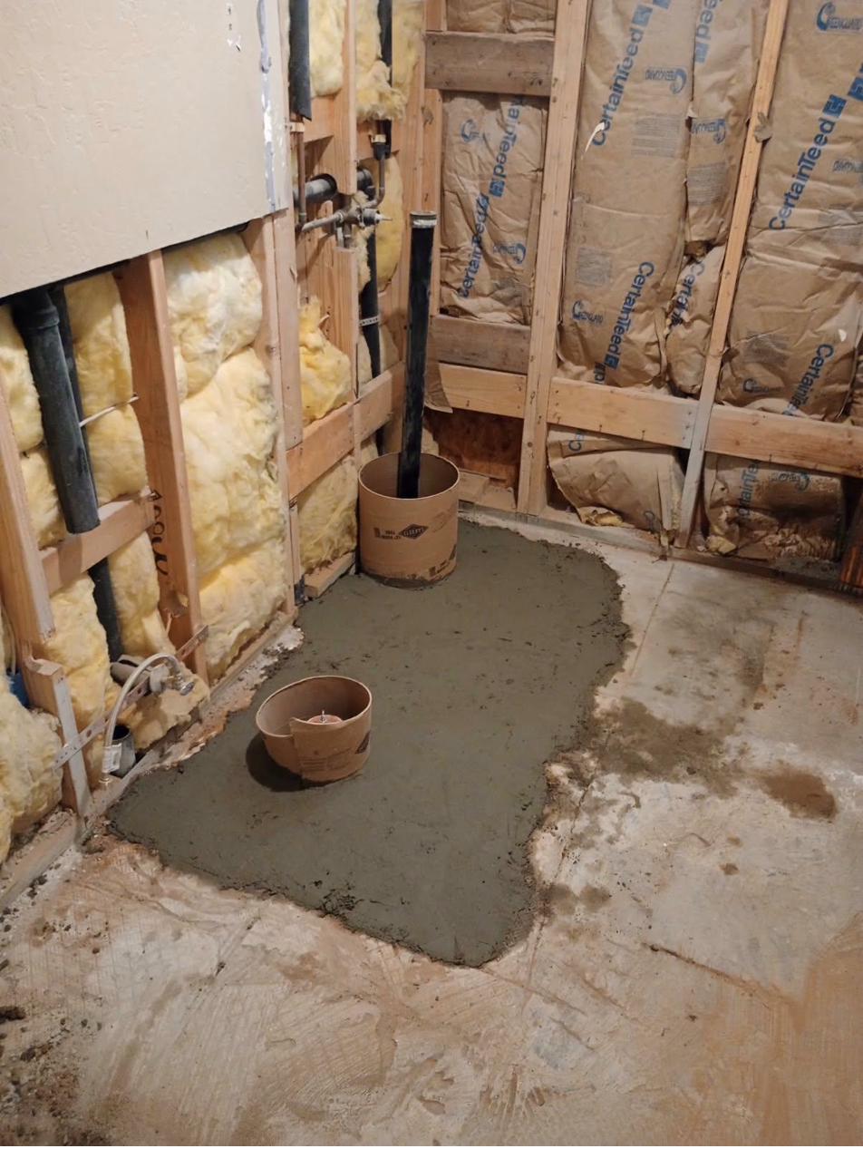 Slab patch and rough-in